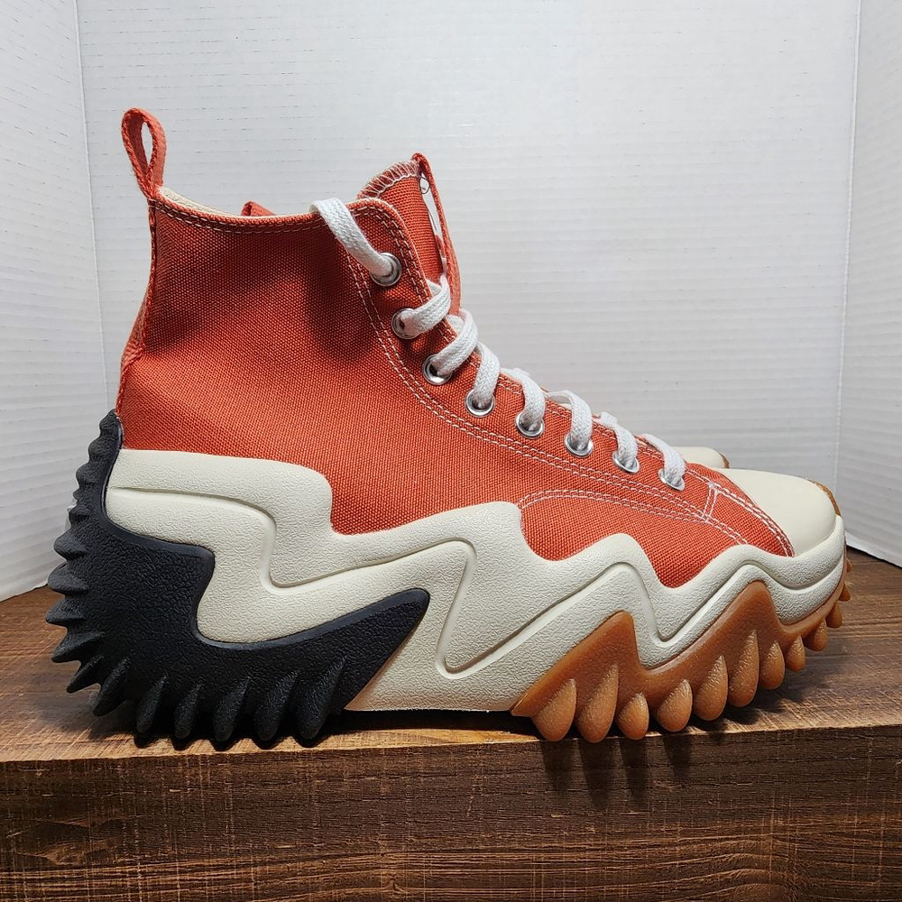 Converse Men's Sneakers, Size 9, Orange - Run Star Motion Platform Seasonal